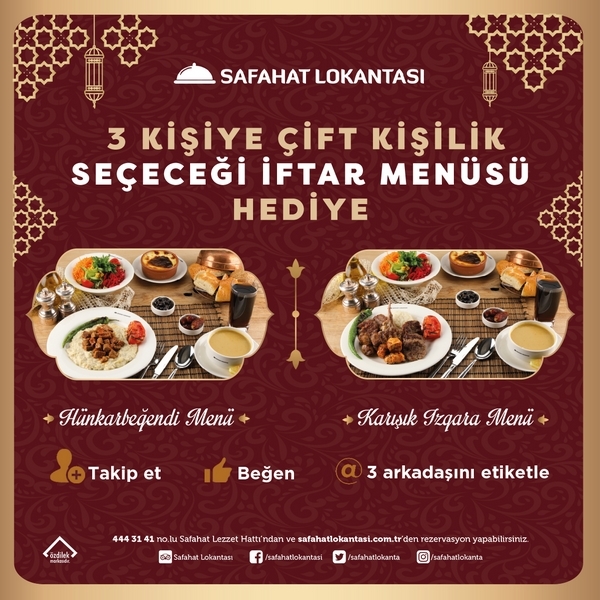 Ramazan Hediyeniz Safahat Lokantası Özdilek Uşak'tan!