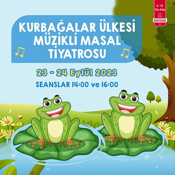 Özdilek Eskişehir'de Kurbağalar Ülkesi Müzikali Masal Tiyatrosu Etkinliği