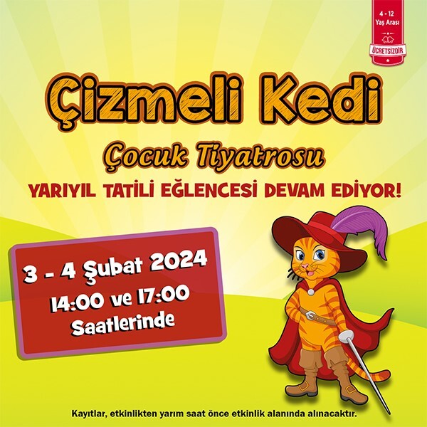 Çizmeli Kedi Tiyatrosu Özdilek Eskişehir'de!