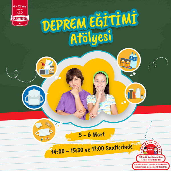 Çocuklar İçin Deprem Eğitimi Özdilek İzmir'de!