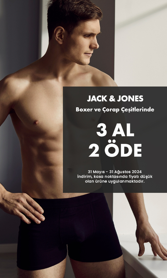 Jack & Jones Boxer ve Çorap Çeşitlerinde 3 Al 2 Öde