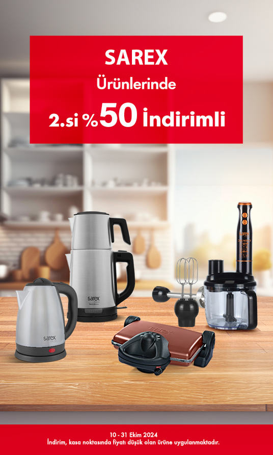 Sarex Ürünlerinde 2.si %50 İndirimli 