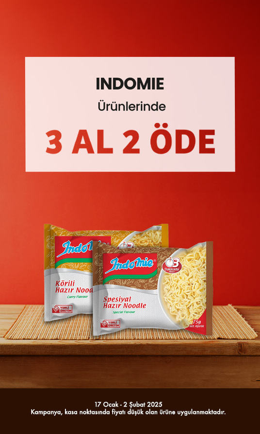 INDOMIE Ürünlerinde 3 Al 2 Öde 