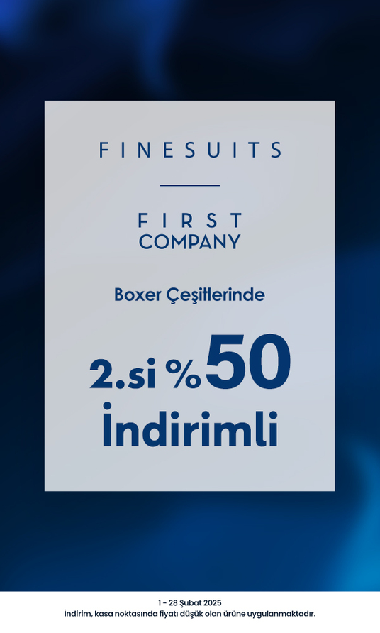 Finesuit ve Fırst Company Boxer Çeşitlerinde 2.si %50 İndirimli